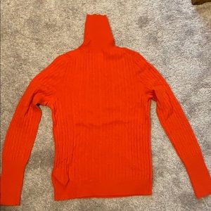 J crew wool and cashmere cable knit turtleneck
